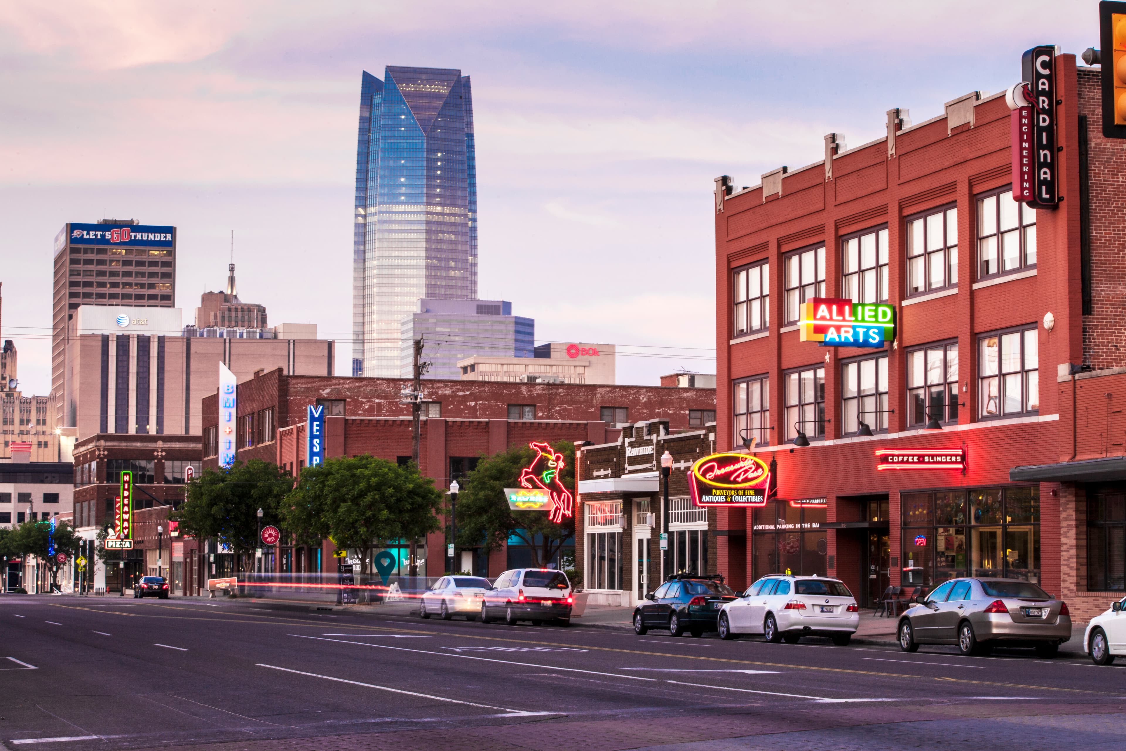 Automobile Alley skyline